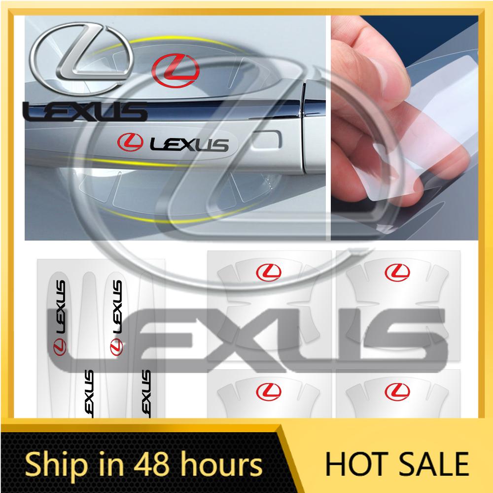 2026 Hot Interior Stickers 4/8Pcs Car Accessories PVC Auto Door Handle Protective Sticker For LEXUS NX RX GS IS250 RX400h EX300h
