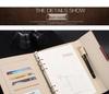Magnetic Buckle PU Leather Business Notebook with Card Slot - Retro Style, Thickened Pages, Printable Stationery