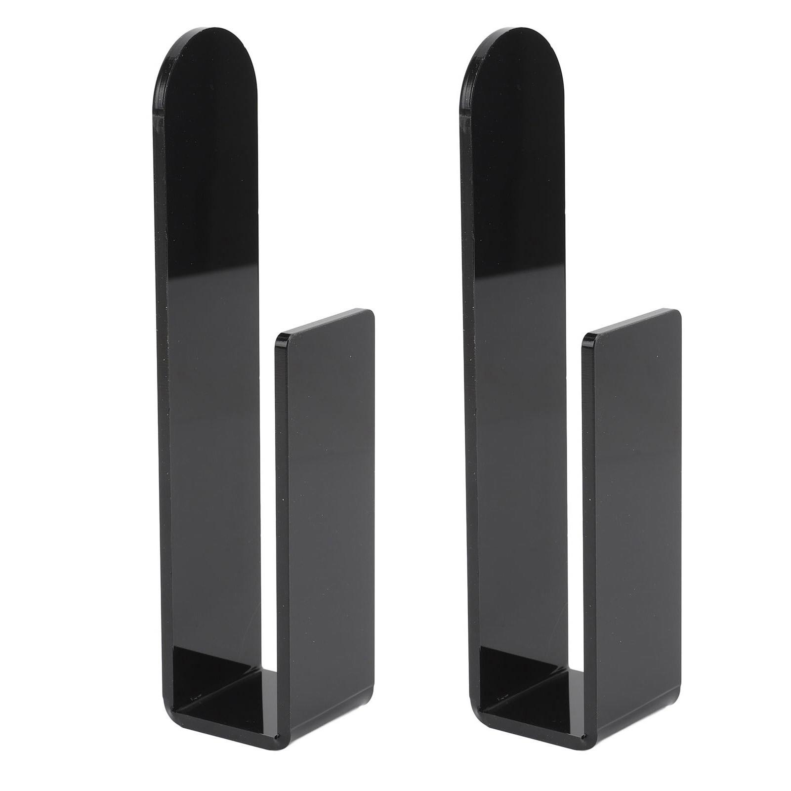 

2 шт. Подставки для шляп для бейсболок, акриловый держатель для шляп, органайзер для хранения, крючки-вешалки для шляп, самоклеящиеся для стены, двери чёрный