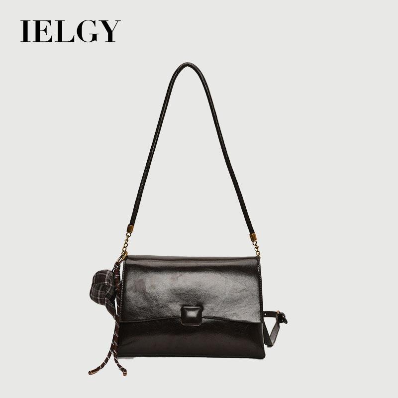 Ielgy Autumn Winter Retro Fashion All-Match Messenger Bag Super Hot One-Shoulder Underarm Small Square Bag