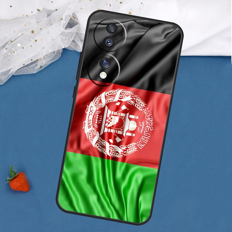 

Чехол Флаг Афганистана Для Honor Magic 7 5 6 Pro Honor 200 400 50 70 90 Lite X8 X9 X8a X8b X9a X9b X9c Обложка Honor 90