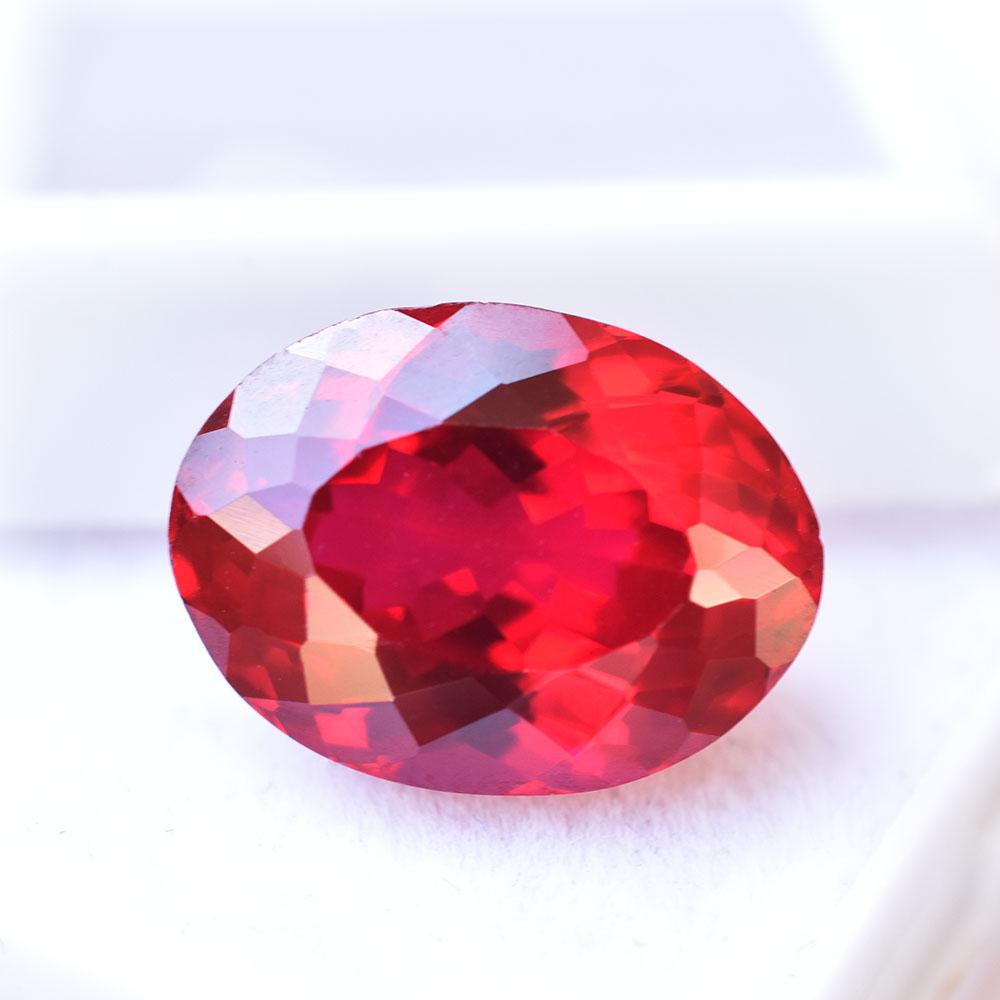 Natural Red Ruby Loose Gemstone 13 Ct Oval Shape for Valentine'S for Jewelry Making and Crafts