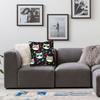 Cat Heart Pillowcase Printing Polyester Cushion Cover Decorations Cute Pillow Case Cover Bedroom 45X45Cm