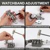 132-Piece Watch Repair Tool Set with Strap Remover and Hole Punching Tools