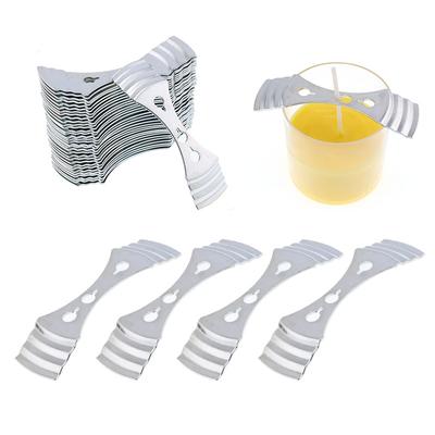 10/20Pcs Metal Candle Wicks Holder Centering Device DIY Candle Making Kit Melt Core Auxiliary Tool Wick Fixer Securing Clip