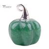 Colorful Pumpkin Charms Natural Crystal Pendant, Mini Carved Stone Charm with Halloween Decorations for Home Metal Hook, Micro Landscape Decor,