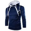 Herren-Kapuzenpullover, langärmelig, Sweatshirts für Herren, Reißverschluss, Kapuzenpullover, Stehkragen, Herren-Sweatshirt, Oberteil, Jacke, Mantel, schwarzer Pullover