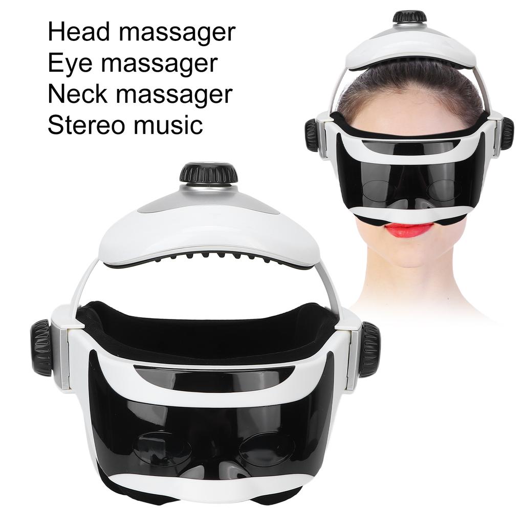 Elektrisk Hodemassasjeapparat Multifunksjonelt Lufttrykk Varmekompress Hodemassasjemaskin