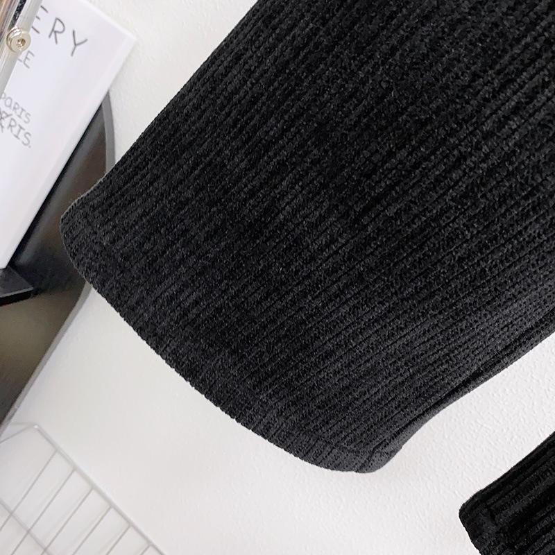 Very Fishy Girls' Winter Ribbed Wide-Leg Trousers (WE592): Thickened for Warmth