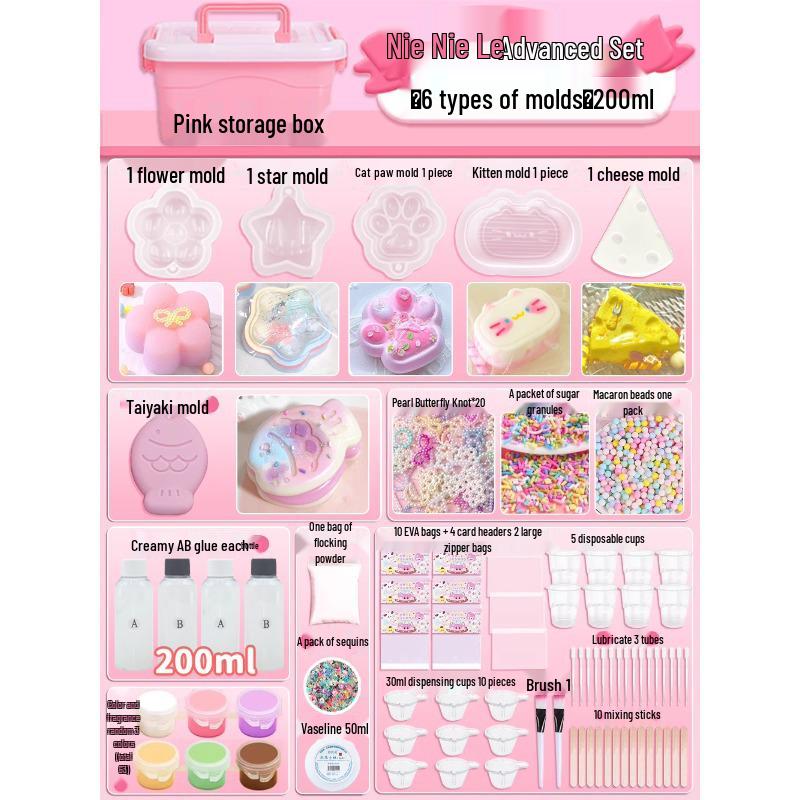 DIY Squishy Toy Kit - Food Grade Silicone Glue for Kids' Crafting