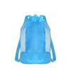 Sand-Resistant Beach Backpack Extra-Large Drawstring Closure Mesh Beach Bag Adjustable Straps Net Backpack Bags