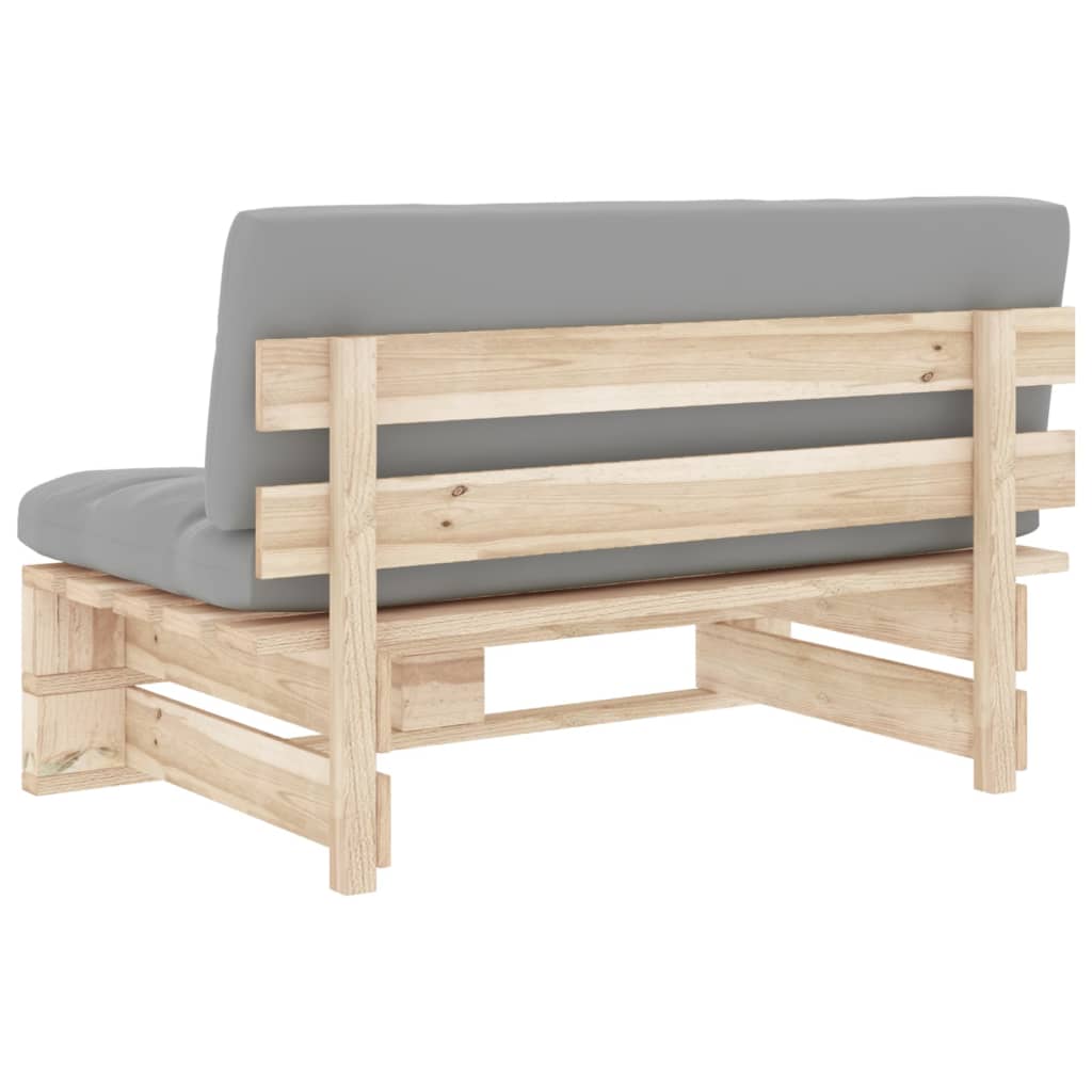 Vidaxl Ogrodowa Sofa Środkowa Z Palet, Impregnowane Drewno Sosnowe