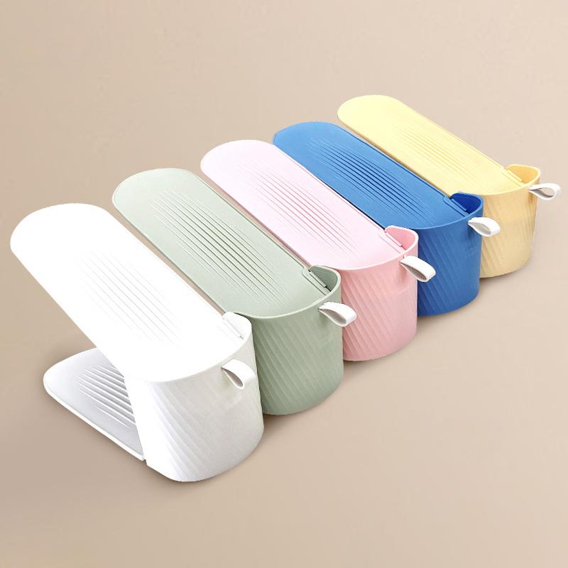 1Pcs Integrated Shoe Support Shoe Cabinet Storage Rack Shoe Storage Rack Space-saving Removable Double-layer Adjustable Rack