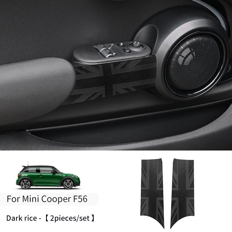 Autocollant Accoudoir de Porte de Voiture Pour Mini Cooper F55 F56 Cuir PU Poignée de Porte Auto Autocollant Accessoires de Décoration Intérieure de Voiture