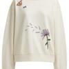 Coach Ss24 Floral Print Crewneck Long Sleeve Sweatshirt Women Sweatshirt Cream CT621-CRM