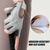 1Pair Workout Gloves Men Women Gym Lifting Fitness Climbing Exercises Work Out Wrist Belt Shock Absorb Foam Pad Palm Crossfit