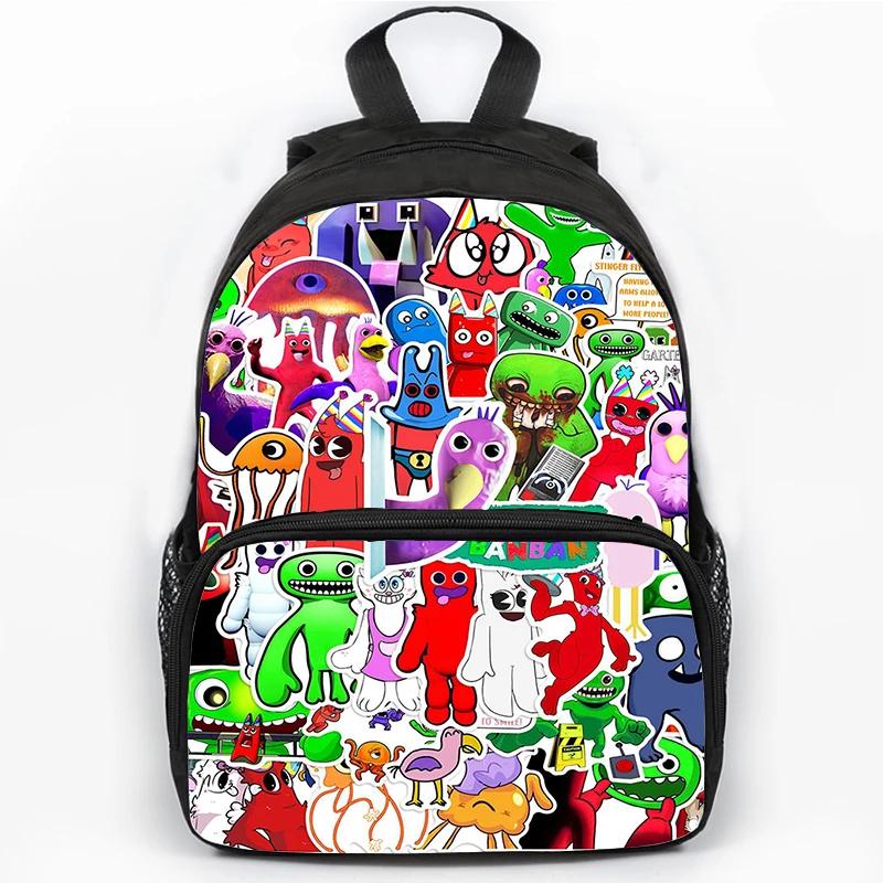 Zaino Scolastico Stampato Garten of BanBan da 16 Pollici per Ragazzi, Borsa di Grande Capacità per Viaggio, Sport, Portatile, Zaini Scolastici per Studenti, Zaino per Libri per Bambini
