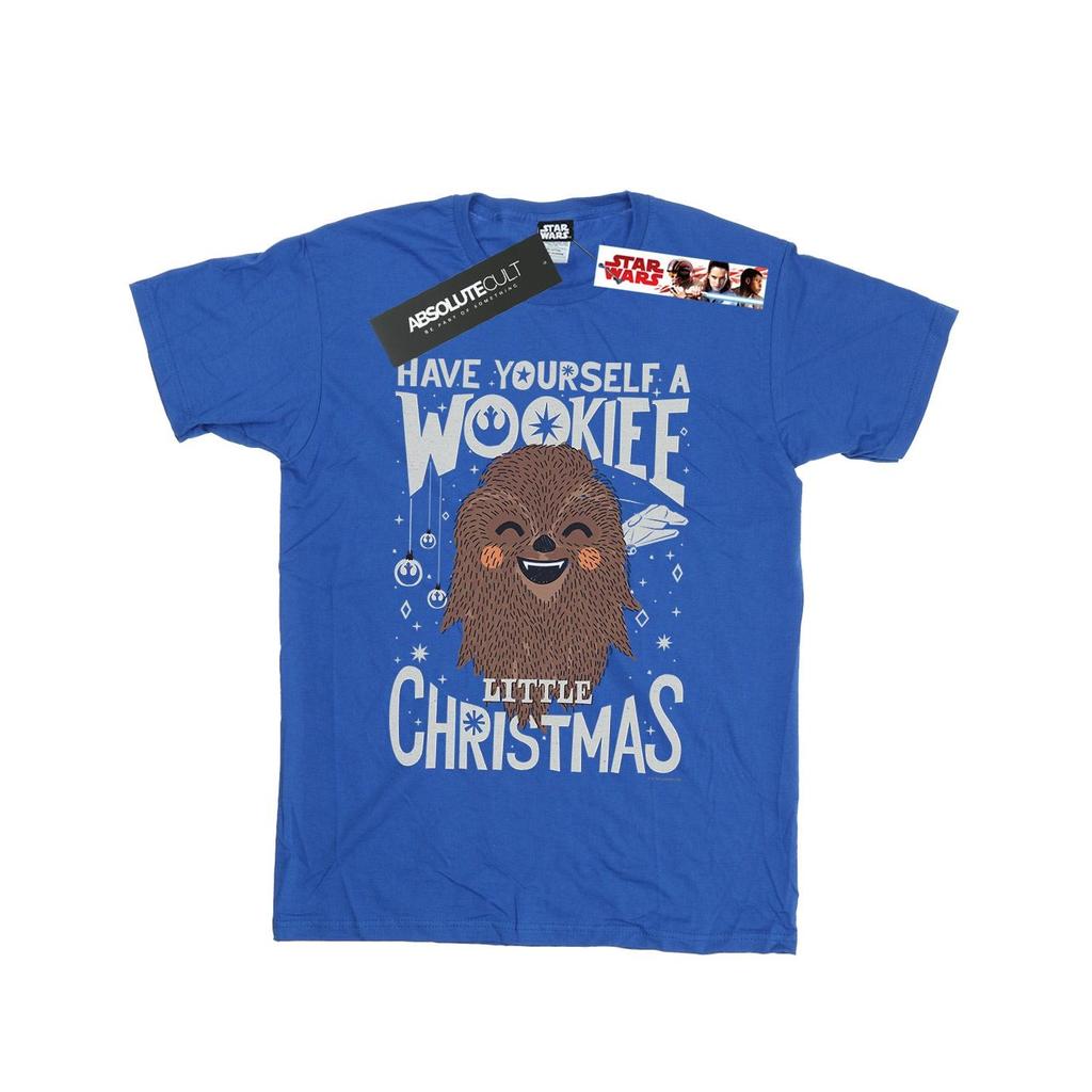 STAR WARS Mens Wookiee Little Christmas T-Shirt