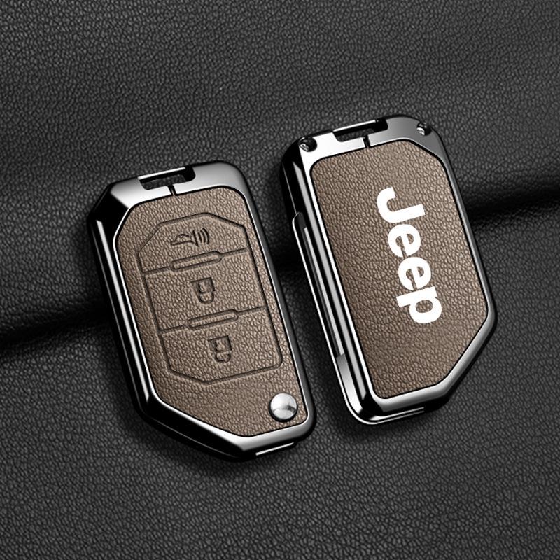 Compatible Jeep Key Case for Compass, Renegade, Cherokee, Grand Commander, Grand Cherokee