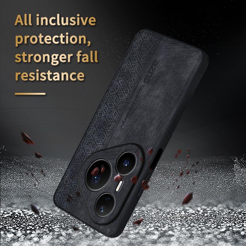 AZNS For Huawei Pura 80 Pro Case Protective PU Leather Covered TPU Phone Shell