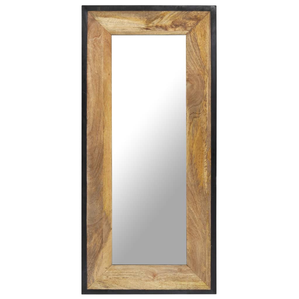 Spiegel 110x50 cm Massives Mangoholz