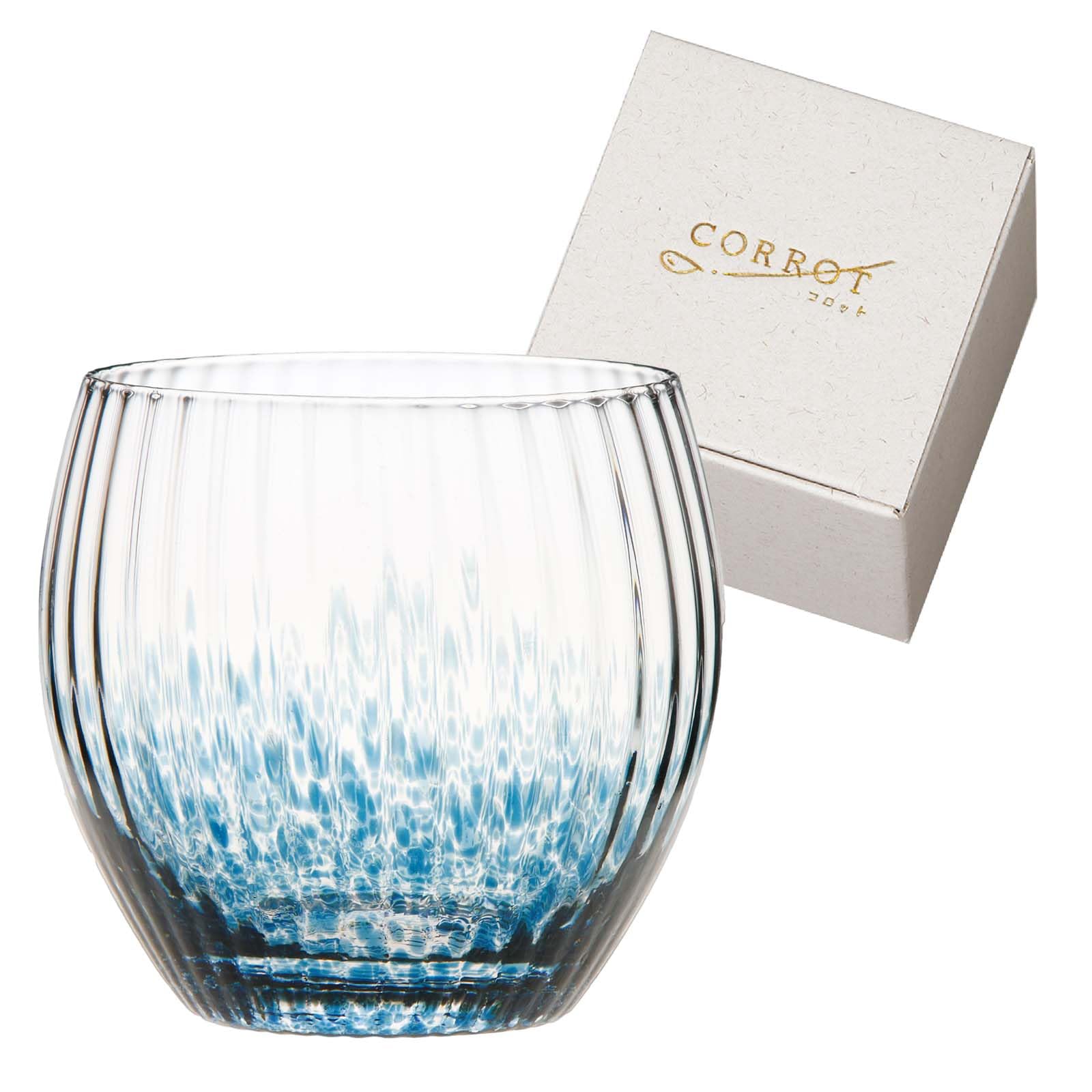 Toyo Sasaki Glass CORROT 10092 in Handmade (Blue) [Made Japan, Glass, 310ml] синий