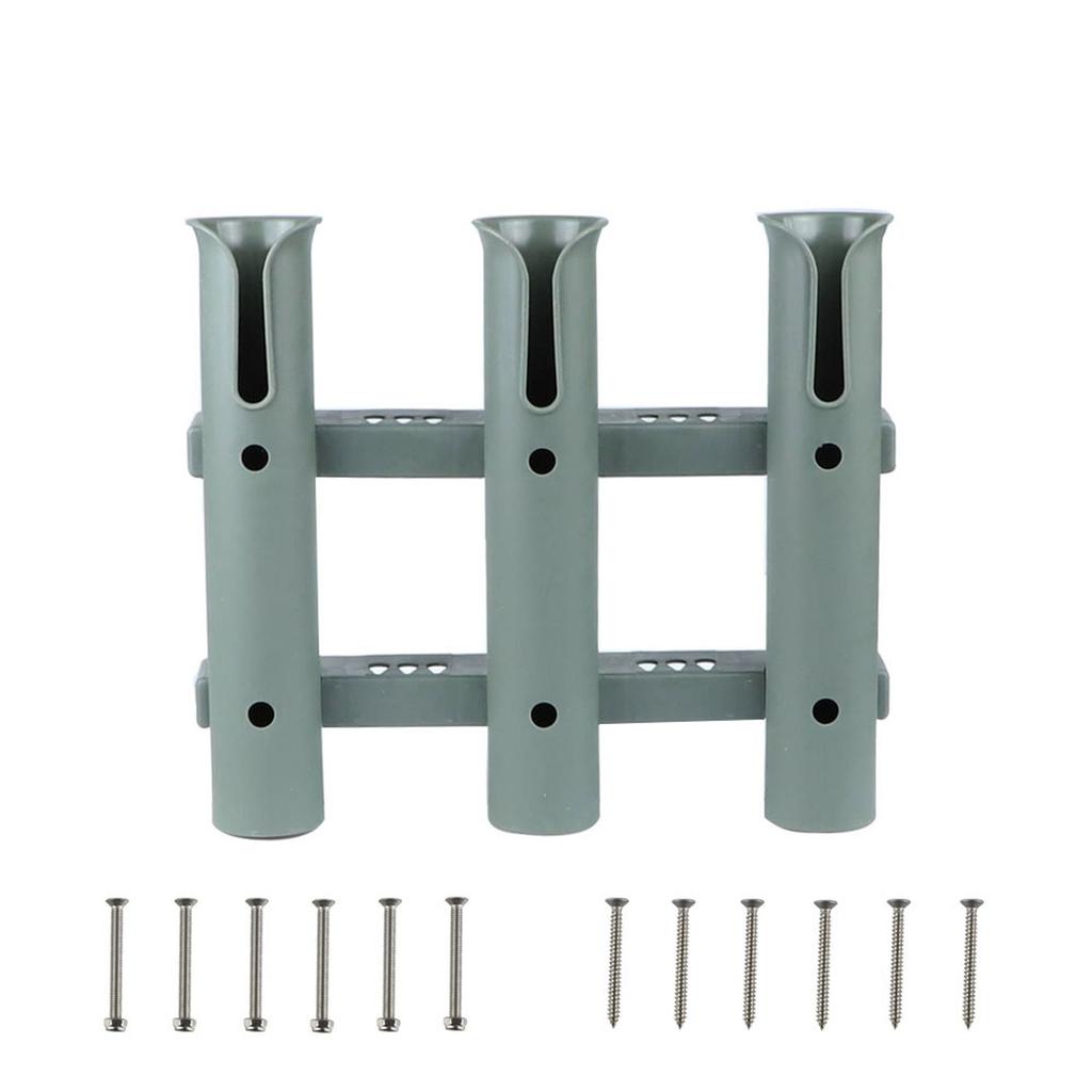 1-3 Tube Plastic Fishing Rod Racks Holder Stand for Yacht Fishing Boxes Boating Equipment Accessories