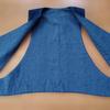Used Handmade Indigo Dyed Judo Uniform Remake Vest Gilet Unisex Indigo