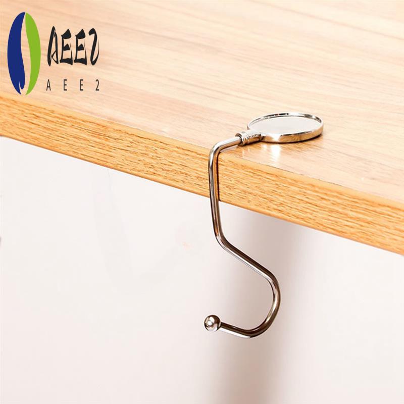

AEE2-Set Of 10 Hanger Bag Hook - Convenient Women s Purse Holder For Table, Quality серебряный