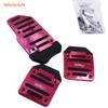 Universal Anti-Slip Aluminum Alloy Pedal Covers for Manual Transmission: Brake, Clutch, Accelerator