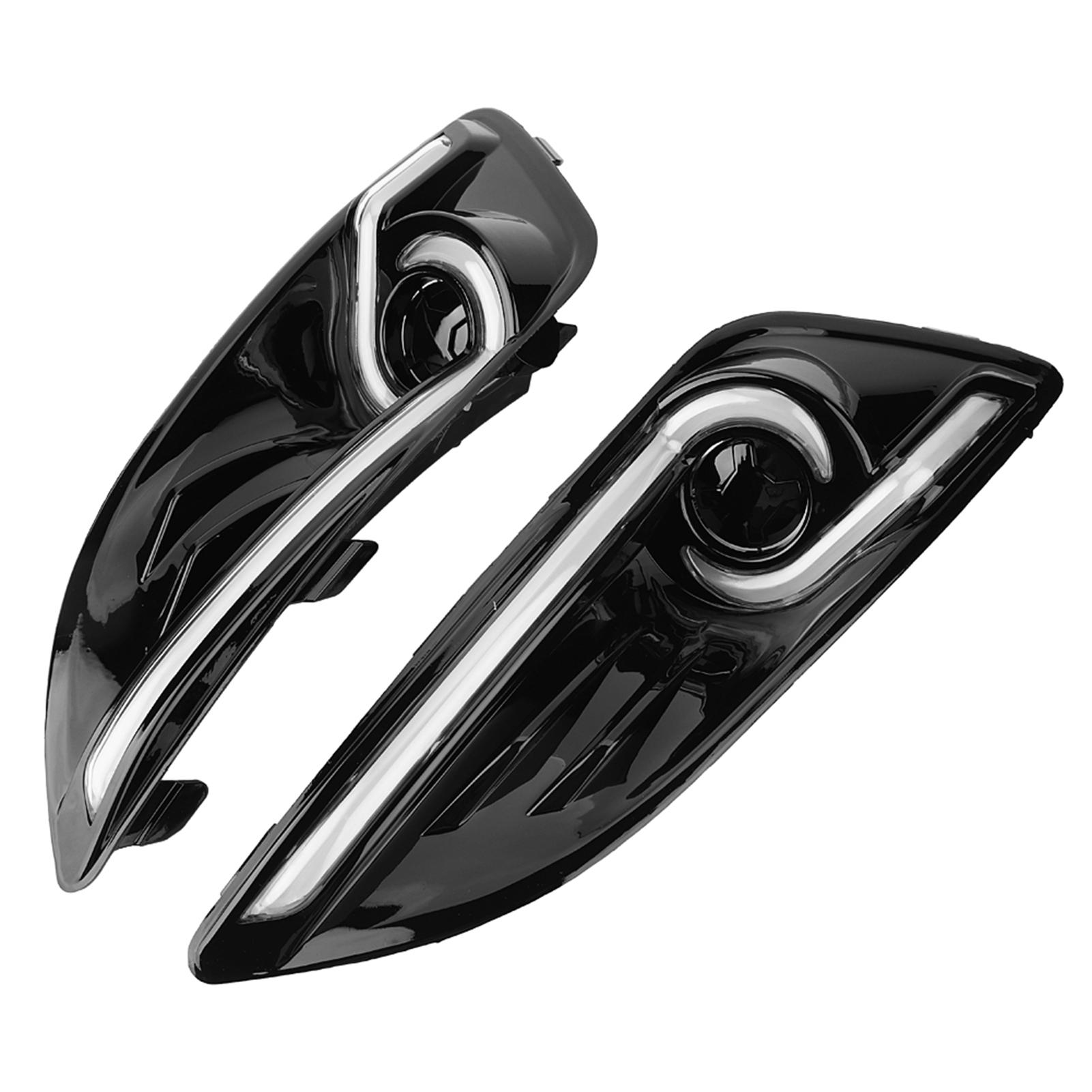 

1 пара дневных ходовых огней для автомобиля с указателем поворота 2Цветные светодиодные противотуманные фары для Ford Fiesta 1316