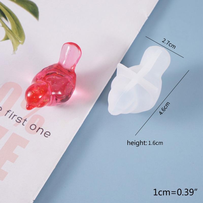DIY Desktop Decorations Crafts Making Tool Crystal Epoxy Resin Mold 3D Animal Birds Bear Ornament Pendant Silicone Mould