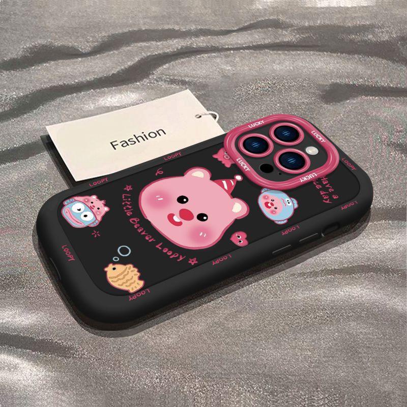 Happy Ruby Suitable for IPhone 16 Apple Phone Case 15 Anti-fall 14plus 13 Puff 12mini Protection Case