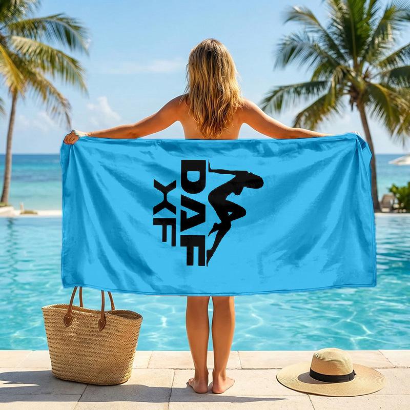 DAF Fashion Beach Towel Portable Soft Quick Dry Towel For Swimming Camping Holiday Use