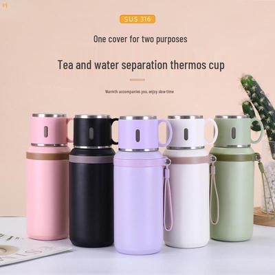 Internet Celebrity Thickened 304 Stainless Steel Insulated Tea Cup with Lid - Large Capacity Portable Kettle