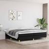 Maison Exclusive - Base de cama com estrado e colchão Preto 200x200 cm Tecido