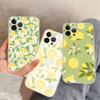 Fruit Lemon Phone Case For iPhone 15 14 11 12 13 Mini Pro XS Max Cover 6 7 8 Plus X XR SE 2020 Funda Shell