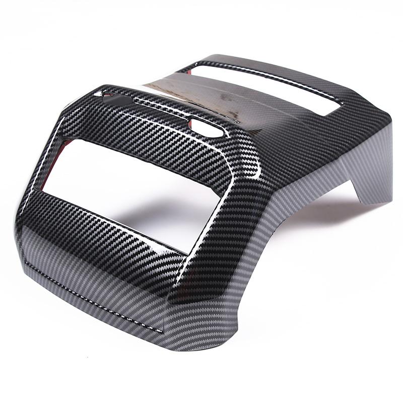 For BMW 7 Series  2024 ABS Carbon Fiber Car Rear Air Condition Outlet Vent Frame Cover Trim Car Accessories Carbon Fiber