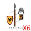 Medieval Castle Figure Building Blocks Crow Serpent Soldier Greek Roman Crusader Knights Templar Compatible Bricks Toys Gift Z03