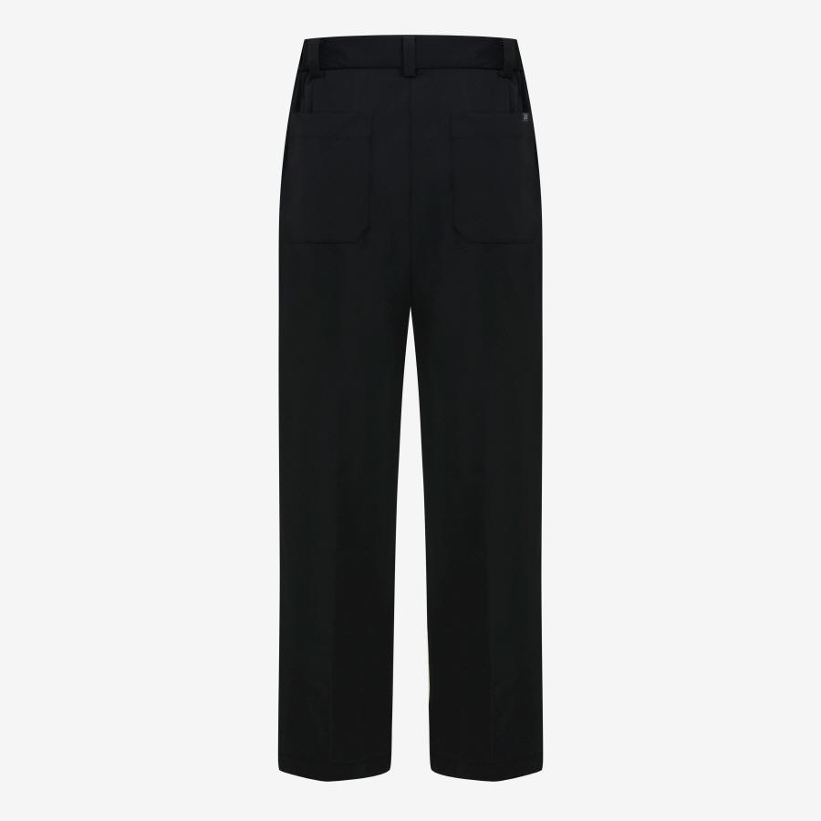 SIEG Pure Wool Volume Tapered Setup Pants Light Black (Pjfah4234)