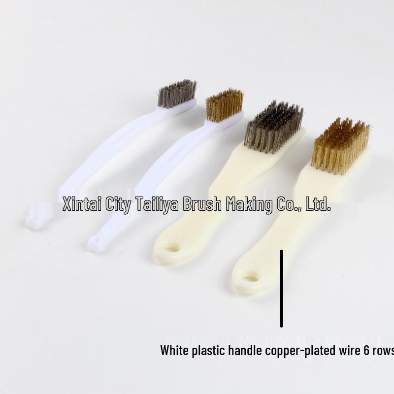 Stainless Steel & Copper Wire Brush for Rust Removal and Kitchen Cleaning