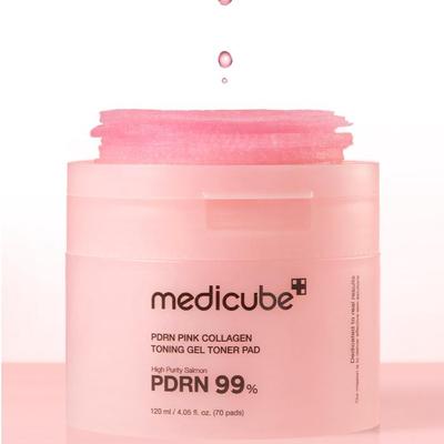PDRN Pink Kollagen Toning Gel Toner Pad 120 ml (70 Pads) (3 Optionen)