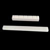 6 String Classical Guitar Nut/Saddle Set - Cattle Bone Bridge Parts 80mm/52mm Size for Acoustic, Ivory White Tone