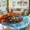 Hull City Fußball Design Kristall Samt Teppich Weiche Dekorative Matte für Schlafzimmer Eingang