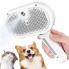 Best Selling 3-in-1 Stainless Steel Steamy Cat Brush Pet Dog Combs for Effective Massage & Hair Removal Grooming