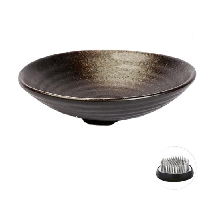 

Unique Flower Shallow Container Ceramic Vase Bowl for Garden