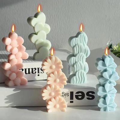 3D Love Heart Silicone Candle Mold DIY Aromatherapy Plaster Soap Mold Home Decor Ornament Handmade Candle Making Resin Molds NEW