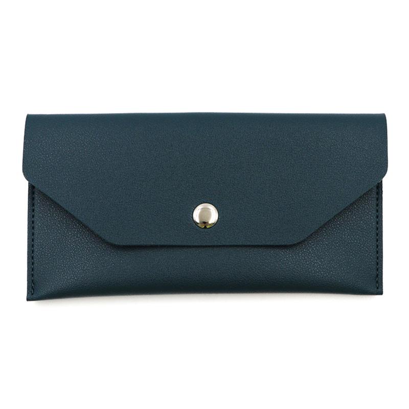 Ultra-Thin Cash Envelope Wallet For Male Female Wear-Resistant Pu Leather Money Binder Organizer Waterproof Money Pouch Holder