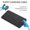 Portable Dog Themed USB Charger Cable Dog Design USB Charger Cord Universal Dog Charging Wire for Smartphones & Tablets