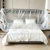 2 Pièces Couvertures Anti-poussière Transparente Jetables Cordon de Serrage Housse Anti-poussière pour Meubles Grande Taille Film Plastique Élastique Anti-poussière Pour Intérieur Extérieur